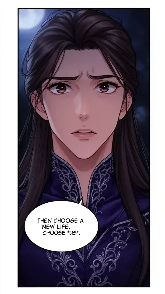 Gael turns her to face him, his gaze earnest.